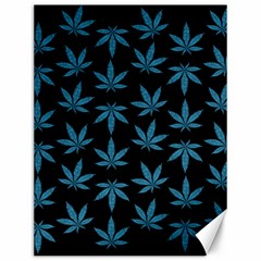 Weed Pattern Canvas 12  X 16  by Valentinaart