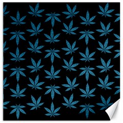 Weed Pattern Canvas 16  X 16  by Valentinaart