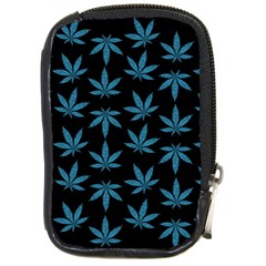 Weed Pattern Compact Camera Leather Case by Valentinaart