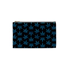 Weed Pattern Cosmetic Bag (small) by Valentinaart