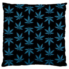 Weed Pattern Large Cushion Case (one Side) by Valentinaart