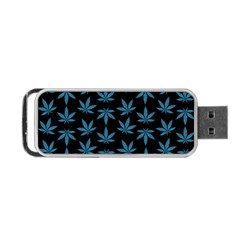 Weed Pattern Portable Usb Flash (two Sides) by Valentinaart