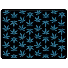 Weed Pattern Double Sided Fleece Blanket (large) 