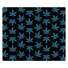 Weed Pattern Double Sided Flano Blanket (small)  by Valentinaart