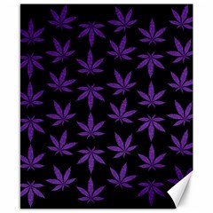 Weed Pattern Canvas 8  X 10  by Valentinaart