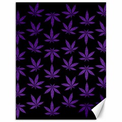 Weed Pattern Canvas 12  X 16  by Valentinaart