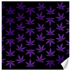 Weed Pattern Canvas 16  X 16  by Valentinaart