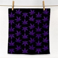 Weed Pattern Face Towel by Valentinaart