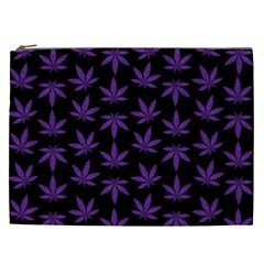 Weed Pattern Cosmetic Bag (xxl) by Valentinaart