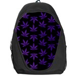 Weed Pattern Backpack Bag Front