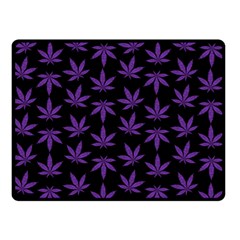 Weed Pattern Double Sided Fleece Blanket (small)  by Valentinaart