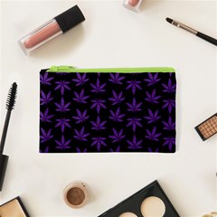 Weed Pattern Cosmetic Bag (xs)