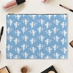 Cupid Pattern Cosmetic Bag (xl) by Valentinaart