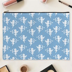 Cupid Pattern Cosmetic Bag (xxxl) by Valentinaart