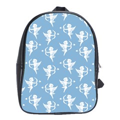 Cupid Pattern School Bag (xl) by Valentinaart