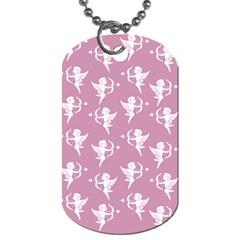 Cupid Pattern Dog Tag (two Sides) by Valentinaart