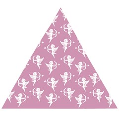 Cupid Pattern Wooden Puzzle Triangle by Valentinaart