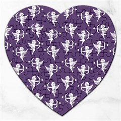 Cupid Pattern Jigsaw Puzzle (heart) by Valentinaart