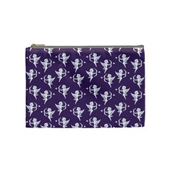 Cupid Pattern Cosmetic Bag (medium) by Valentinaart