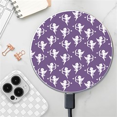 Cupid Pattern Wireless Charger by Valentinaart