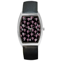 Cupid pattern Barrel Style Metal Watch