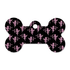 Cupid pattern Dog Tag Bone (Two Sides)