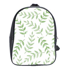 Tropical Pattern School Bag (xl) by Valentinaart