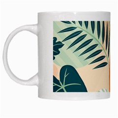 Tropical Pattern White Mugs by Valentinaart