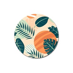 Tropical Pattern Magnet 3  (round) by Valentinaart