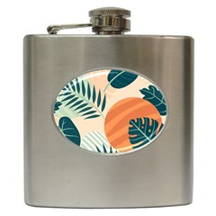 Tropical Pattern Hip Flask (6 Oz) by Valentinaart