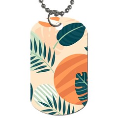 Tropical Pattern Dog Tag (two Sides) by Valentinaart