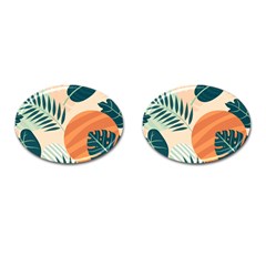 Tropical Pattern Cufflinks (oval) by Valentinaart