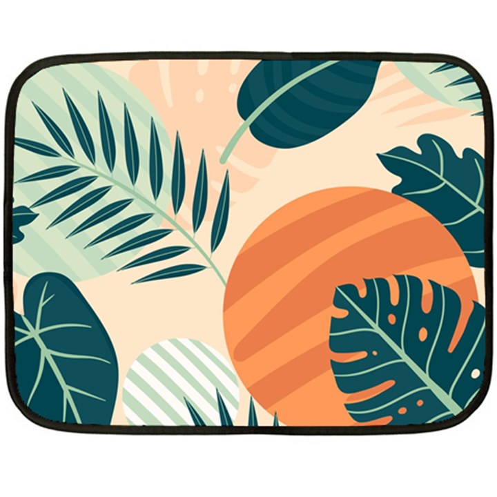 Tropical pattern Double Sided Fleece Blanket (Mini) 