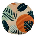 Tropical pattern Large 18  Premium Round Cushions Front