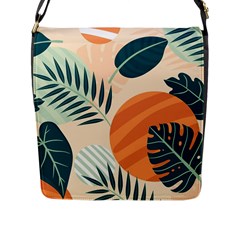 Tropical Pattern Flap Closure Messenger Bag (l) by Valentinaart