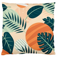 Tropical Pattern Large Flano Cushion Case (two Sides) by Valentinaart