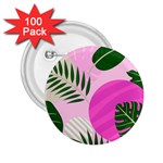 Tropical pattern 2.25  Buttons (100 pack)  Front