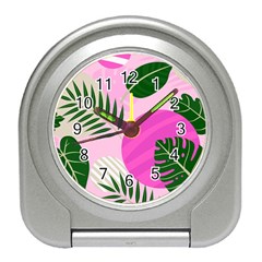 Tropical Pattern Travel Alarm Clock by Valentinaart