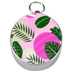 Tropical Pattern Silver Compasses by Valentinaart