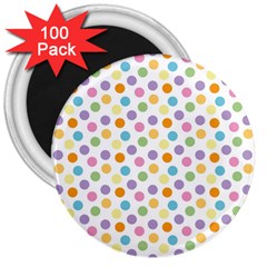 Dot Pattern 3  Magnets (100 Pack) by Valentinaart