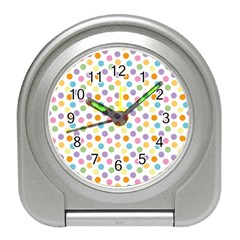 Dot Pattern Travel Alarm Clock by Valentinaart