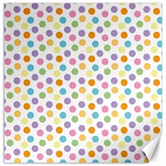 Dot Pattern Canvas 12  X 12  by Valentinaart