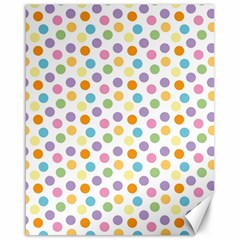 Dot Pattern Canvas 16  X 20  by Valentinaart