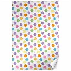 Dot Pattern Canvas 20  X 30  by Valentinaart