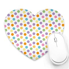 Dot Pattern Heart Mousepads by Valentinaart