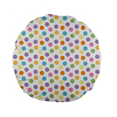 Dot Pattern Standard 15  Premium Round Cushions by Valentinaart