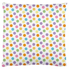 Dot Pattern Large Flano Cushion Case (one Side) by Valentinaart