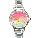 Sunset Round Italian Charm Watch Front