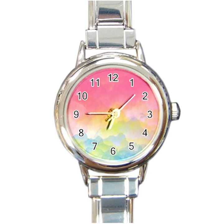 Sunset Round Italian Charm Watch