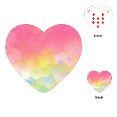 Sunset Playing Cards Single Design (heart) by Valentinaart